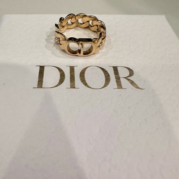 Christian Dior Ring Metal Danseuse Étoile Chain in gold 54 - Picture 1 of 5